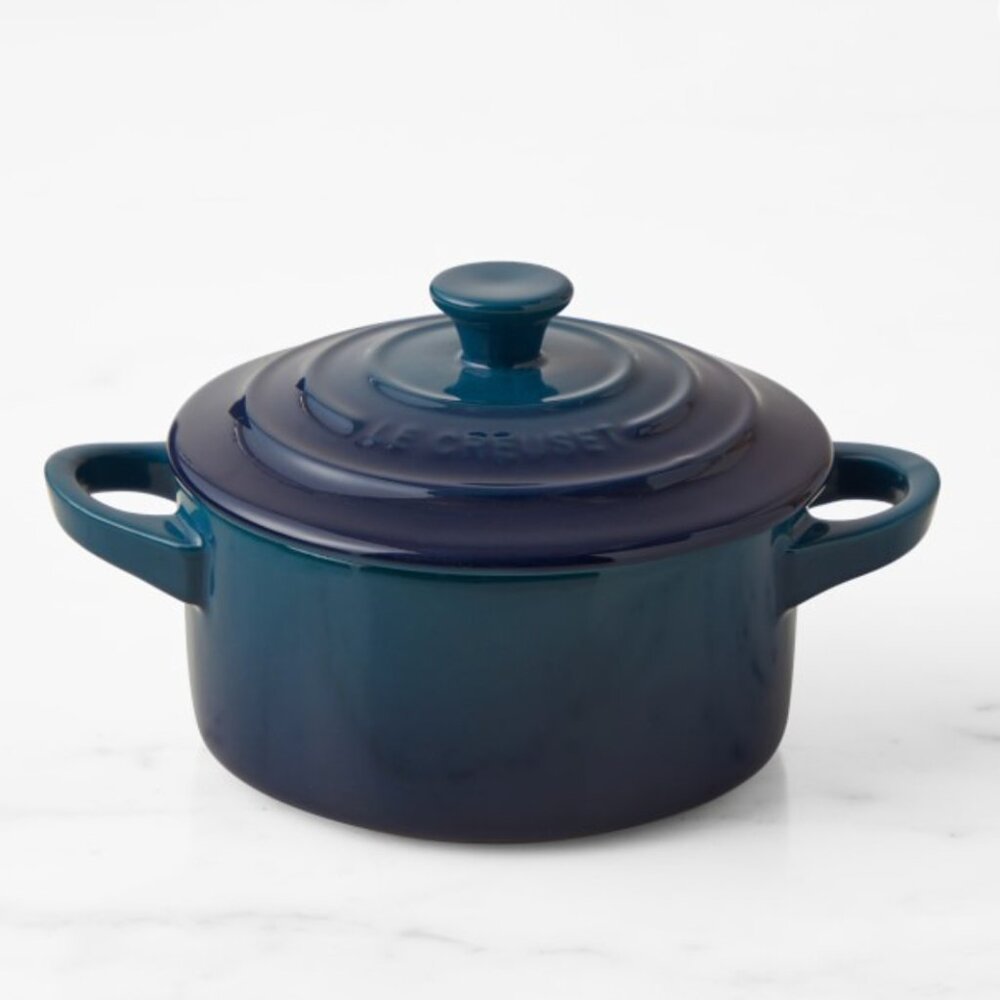 Le Creuset Stoneware Mini Round Cocotte, 8-Oz., Agave